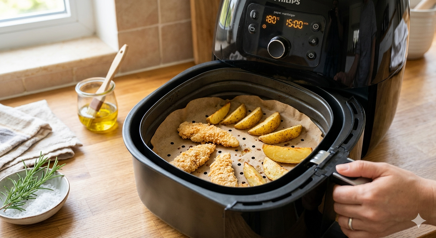 papel manteiga pode ir na air fryer​
