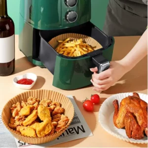 Forro de papel descartável para usar na air fryer