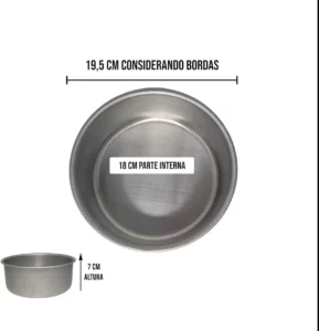 forma de aluminio para air fryer